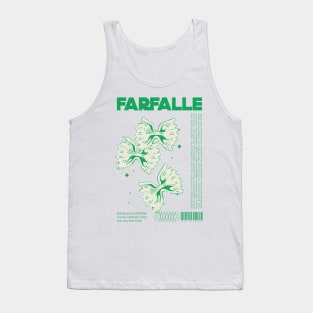 Farfalle pasta italian food vintage retro style Tank Top